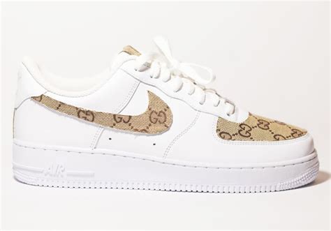 Gucci Nike Air Force 1s Custom handmade Edition | Air force one shoes, Custom air force 1, Nike ...