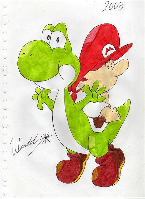 Yoshi Baby Mario Drawing - alter playground