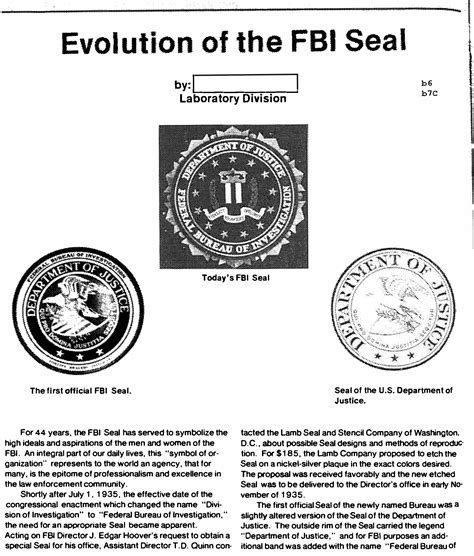 FBI Seal and Badges: History — The Memory Hole 2