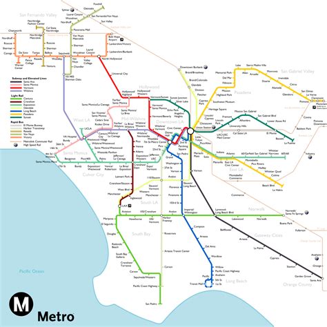 Metro de Los Angeles / Los Angeles subway #infografia #infographic # ...