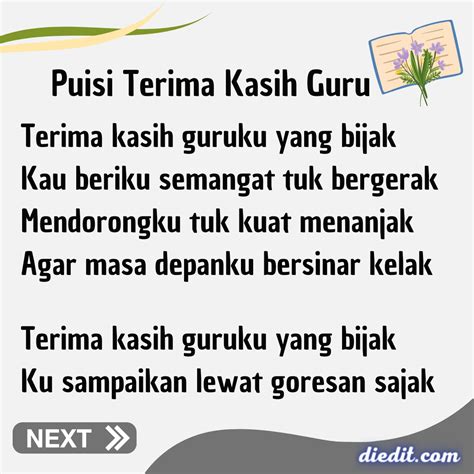 15 Puisi Terima Kasih Guru ~ Rasa Hormat Menyentuh Hati | diedit.com