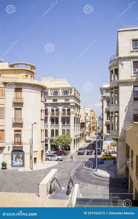 Streets of Downtown Beirut editorial stock photo. Image of city - 257932373