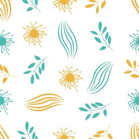 Premium Vector | Leaves vector seamless pattern design