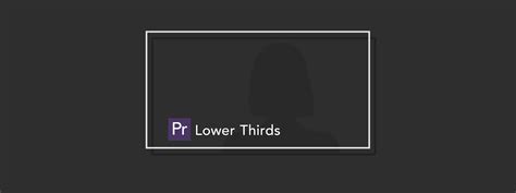 Create Lower Thirds In Premiere Pro | Motion Array