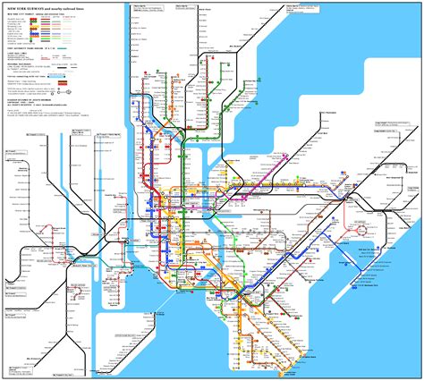 New York City Subway Map - New York City • mappery