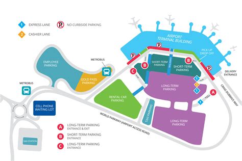 St Louis Airport Long Term Parking Map | Walden Wong