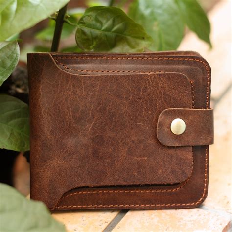 Handmade Genuine Leather Men's Wallet / Leather Wallet / Wallet For Men / Minimalist Wallet / B ...