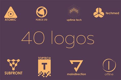 40 tech logos #fonts#modify#free#designed Business Illustration, Pencil Illustration, Business ...