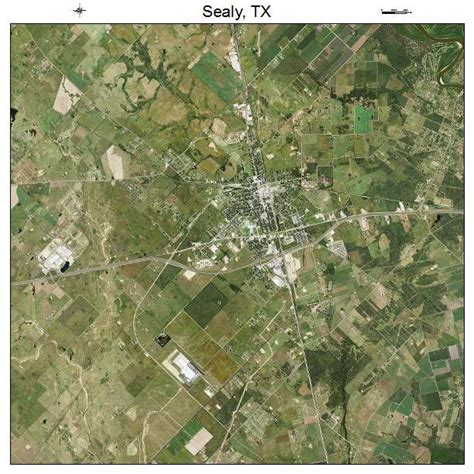 Aerial Photography Map of Sealy, TX Texas