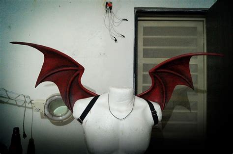 Demon Vampire Dragon Cosplay Wings Small Size Latex Finish Any | Etsy