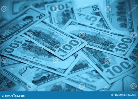 Abstract Blue Money Background Stock Photo - Image of abstract, dollars: 149692938