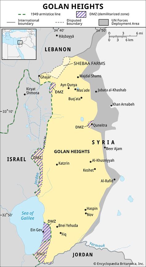 Golan Heights | History, Map, Buffer Zone, Population, 1974, & Facts | Britannica