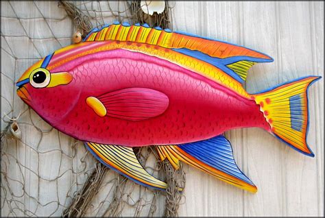 TROPICAL FISH Metal Wall Art Metal Wall Hanging Outdoor - Etsy