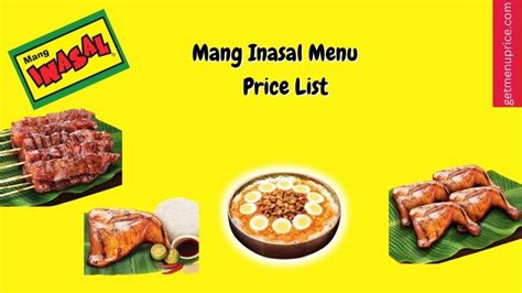 Mang Inasal Menu Price Philippines [Updated July 2023]