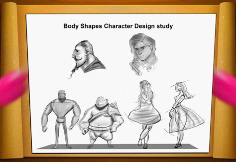 ArtStation - ( Study )Body Shapes Character Design