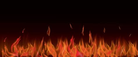 Premium Vector | Realistic fire banner