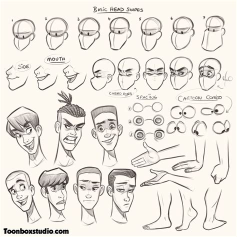 How to Draw Male Characters | ToonBoxStudio.com