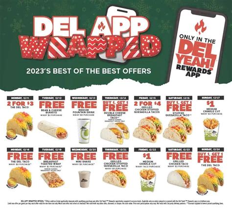 Enjoy Del Taco's Del App Wrapped: 2023's Best of The Best Offers for Two Weeks - Mile High on ...