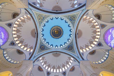 Interior of the Camlica Mosque Ä°stanbul Turkey Editorial Stock Photo - Image of dome, arabic ...