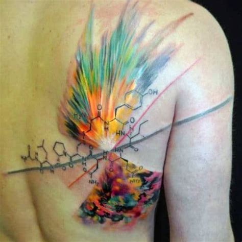 80 Chemistry Tattoos For Men - Physical Science Design Ideas