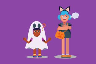 Characters Halloween Vector Illustration Graphic by altumfatih · Creative Fabrica