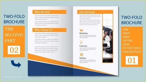 2 Fold Brochure Template Free Download Of Illustrator Tutorial Two Fold Business Brochure ...