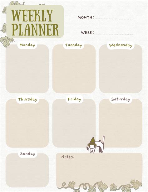 Cute Notes Fall Themed Digital Planner Daily Planner for - Etsy