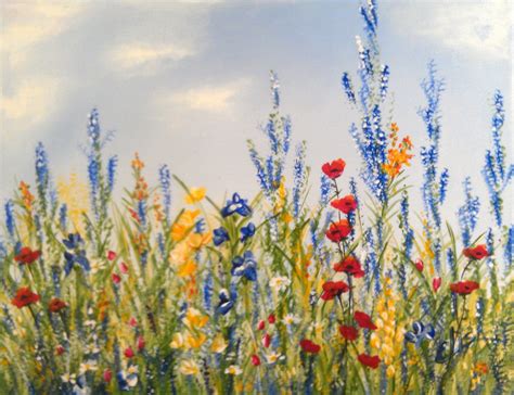 wildflowers - Google Search | Wildflower paintings, Watercolor flowers paintings, Wildflower mural