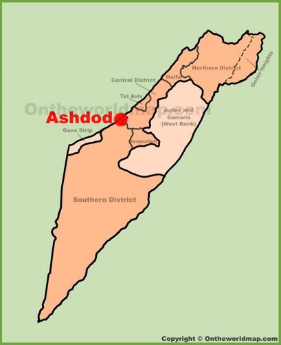 Ashdod Maps | Israel | Maps of Ashdod