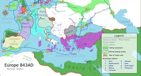 Viking Raids and Incursions Map