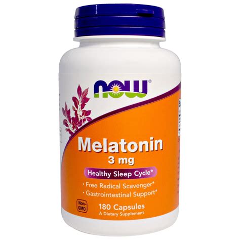 Melatonin Now Foods 3 mg, 180 Capsules Australia | Melatonin 3 mg Supplement – Mega Vitamins