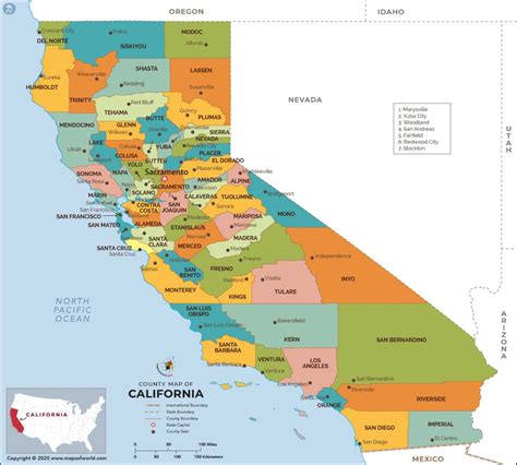 Map Northern California Counties - Gabey Betteanne