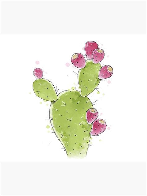 "prickly pear cactus" Art Print by ibrahimGhd | Redbubble