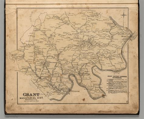 Grant Magisterial District, Monongalia County, West Virginia. - David Rumsey Historical Map ...