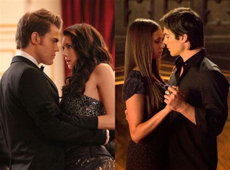 Elena, Stefan and Damon, The Vampire Diaries from TV's Hottest Love Triangles: Who Should Be ...