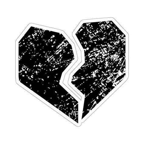 Broken Heart Sticker | Clear Mourning