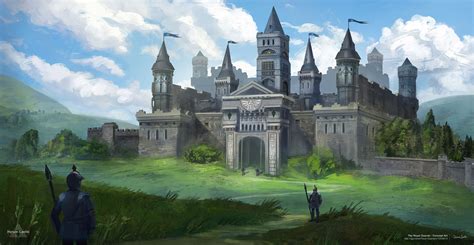 Commissioned Concept Art Of Hyrule Castle | Kotaku Australia Fantasy City, Fantasy Castle ...