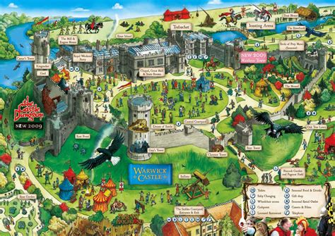 Warwick Castle Map | Warwick castle, Castle, Castles in england