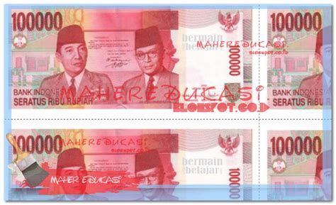 DOWNLOAD UANG RUPIAH MAINAN UNTUK PAUD TK SD BELAJAR MENGENAL DAN MENGHITUNG UANG | Maher Edukasi