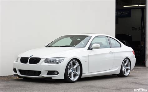 Alpine White BMW E92 335i Gets A Suspension Update