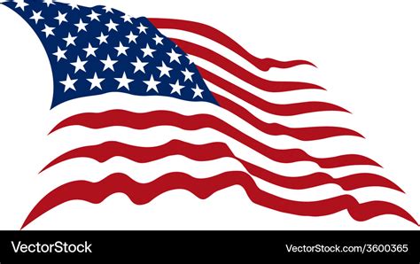 American flag Royalty Free Vector Image - VectorStock