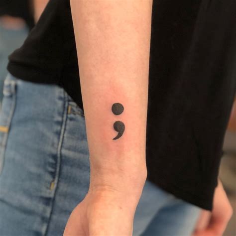 What Does a Semicolon Tattoo Mean: Symbolism and Everything You Need To ...