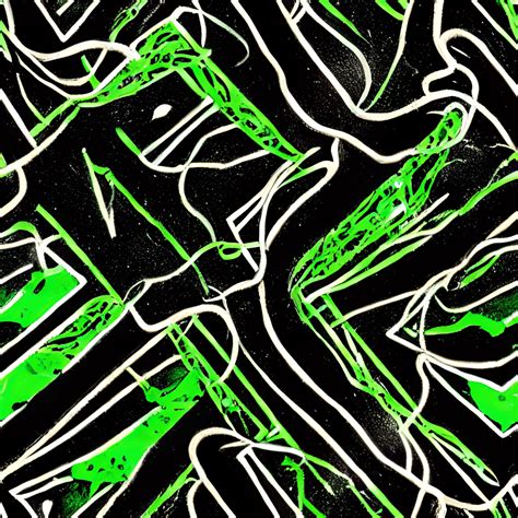 Intricate Neon Green Pattern · Creative Fabrica