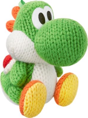 Green Yarn Yoshi (Yoshi's Woolly World) amiibo figure - amiibo life - The Unofficial amiibo Database