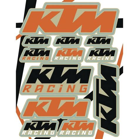 KTM Sticker Sheet - Chaparral Motorsports | ロゴ