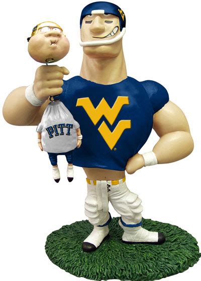 West Virginia Mountaineers NCAA College Rivalry Mascot Figurine