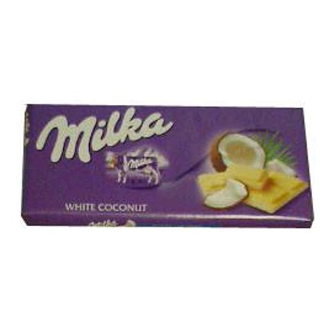 Milka White Chocolate Filled with Coconut, 100g - Walmart.com - Walmart.com