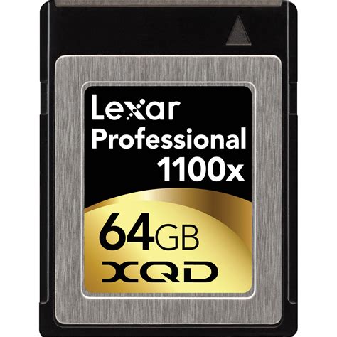 Lexar 64GB XQD Professional 1100x Memory Card LXQD64GCTBNA1100