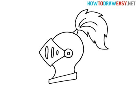 Learn to Sketch a Playful Cartoon Knight Helmet