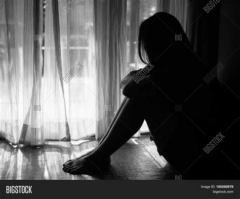 Black White Sad Woman Image & Photo (Free Trial) | Bigstock